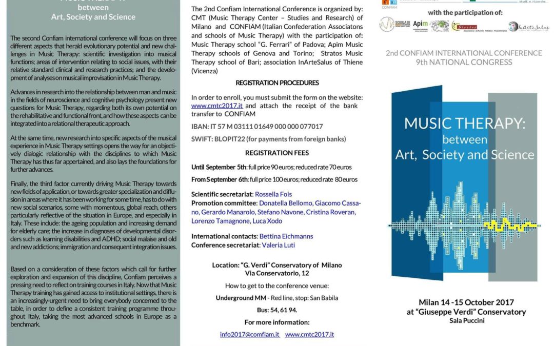 II. Internationale Confiam Musiktherapie-Konferenz